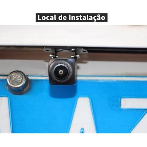 Câmera Ré Automotiva Universal 180° Hd Olho De Peixe Visão