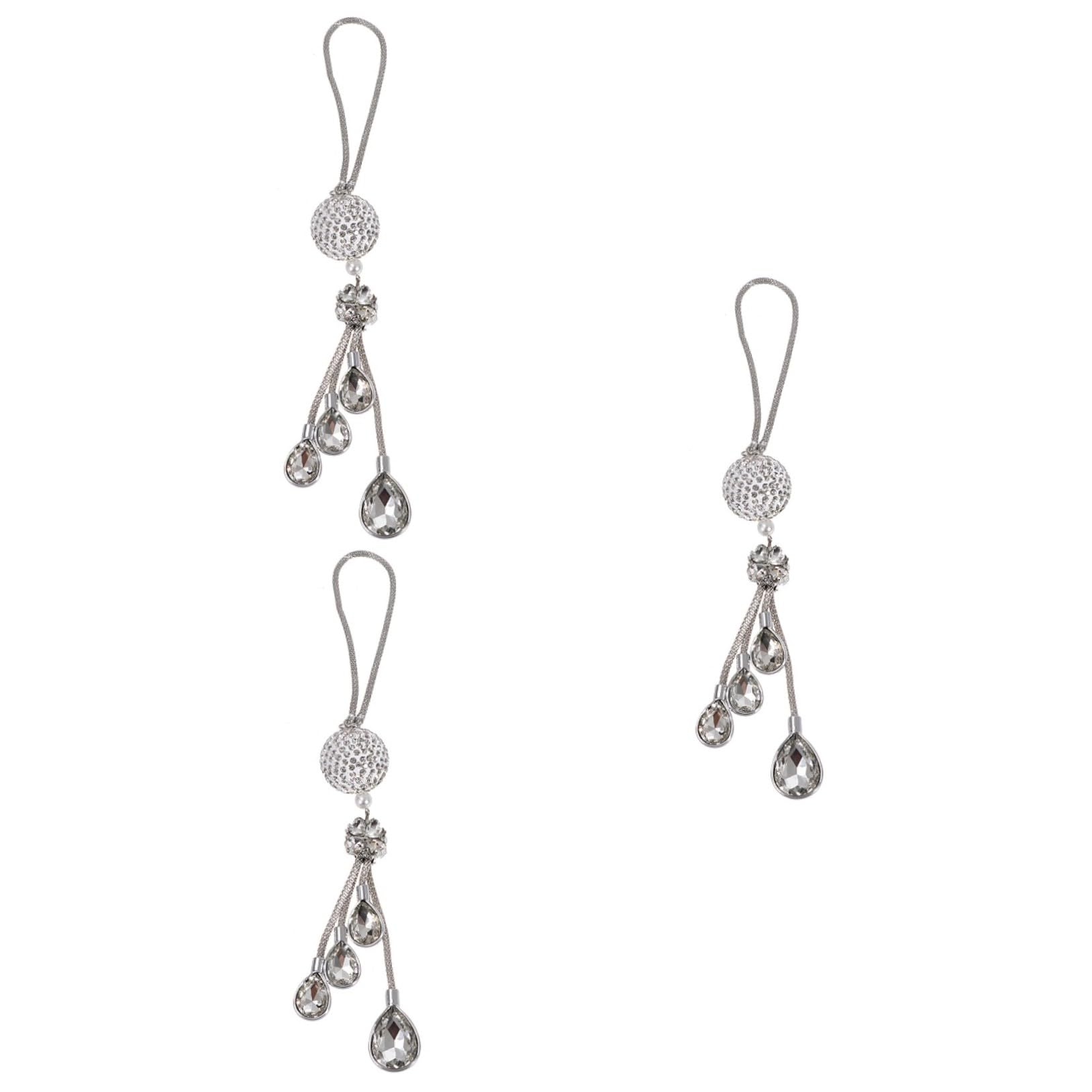 SOLUSTRE 3pièces Pendentif Pour Miroir Arrière De Voiture Ornement Décoratif Avec Chaîne Décoration Intérieure Transparente