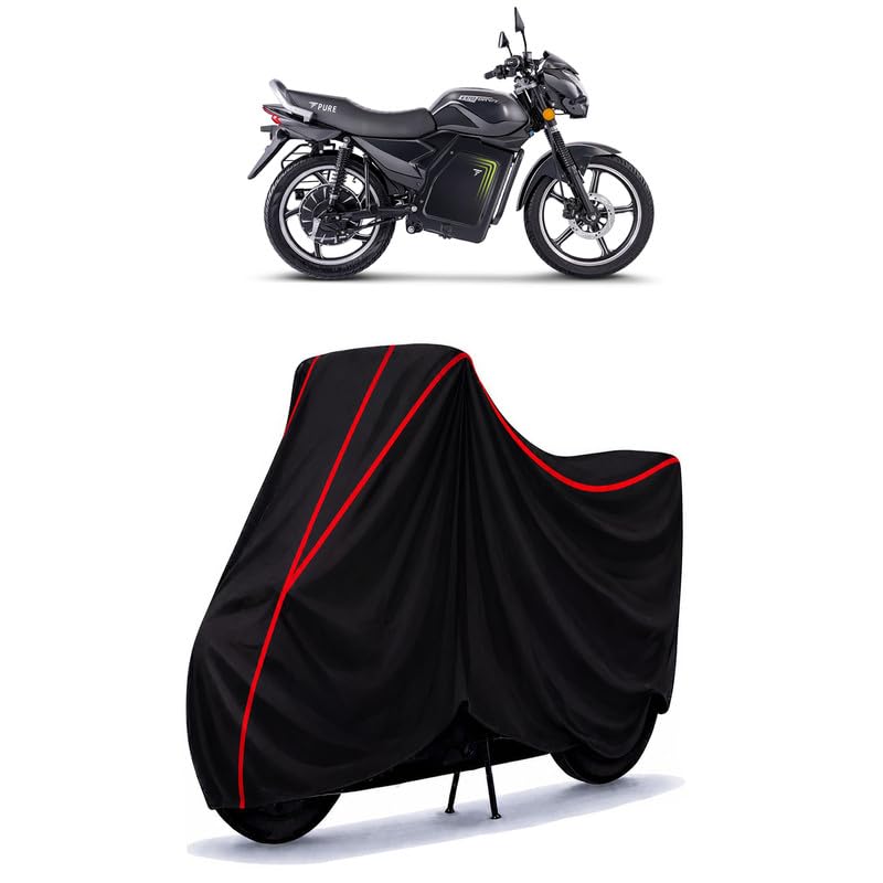 Image of EcoDryft Standard Water Resistant Bike Cover for All Motorcycles & Rain | Heavy Duty Taffeta Fabric | UV Protection, Dustproof, Scratchproof | All Weather Two Wheeler Body Cover with Elastic Bottom