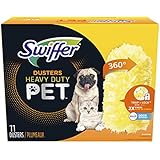 Swiffer Pet Heavy Duty Dusters Refills, Multisurface 360 Dusters with Febreze Odor Defense, 11 Count