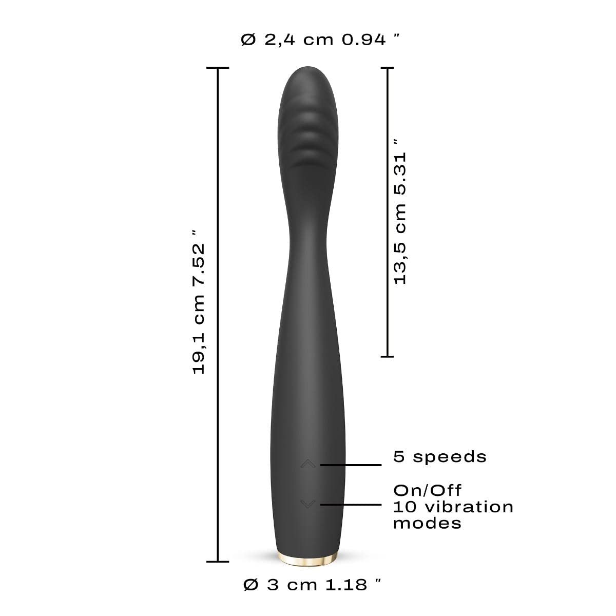 Vibromasseur ultra fin point G et clitoris G-Slim