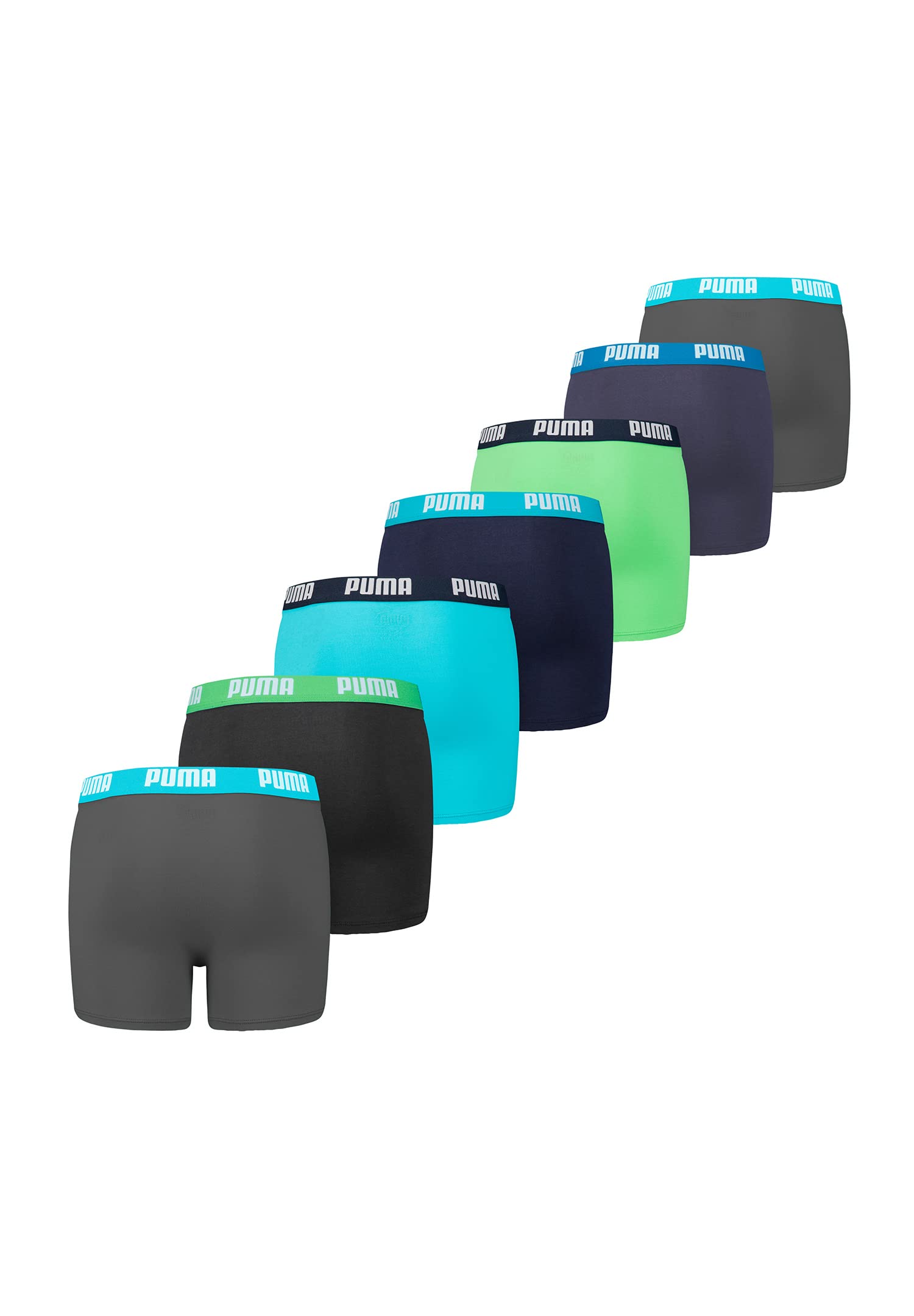 PUMA Boxer per bambini, biancheria intima, confezione da 7