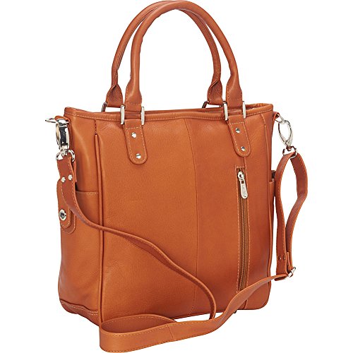 Piel Leather Tablet Shoulder Bag/Cross Body, Black, One Size #TOP3