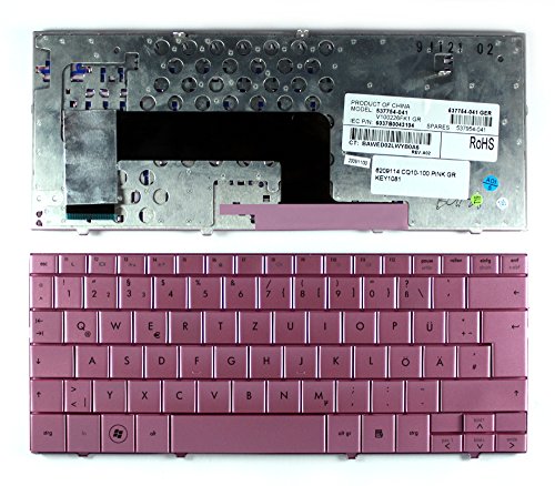 Clavier Rose pour Compaq Mini CQ10-120 Azerty Allemand Clavier4Laptops