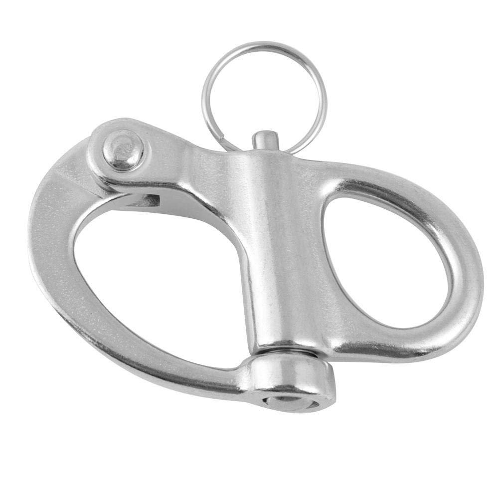 Keenso Schnappschäkel Aus Edelstahl, Rund – Fest, Für Boot, Anhänger, LKW, In 4 Größen (10–22 Mm)