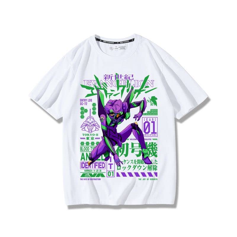 Amazon.co.jp: 新世紀エヴァンゲリオン Tシャツ 半袖 丸首 夏服 綾波 