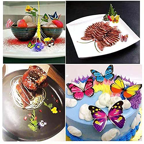 72Pcs Edible Butterfly Cake Topper, Butterfly Cupcake Toppers, Colorful Wafer Paper Butterfly Cake Decorations For Wedding Birthday Baby Shower Party Supplies Food Decoration #TOP5