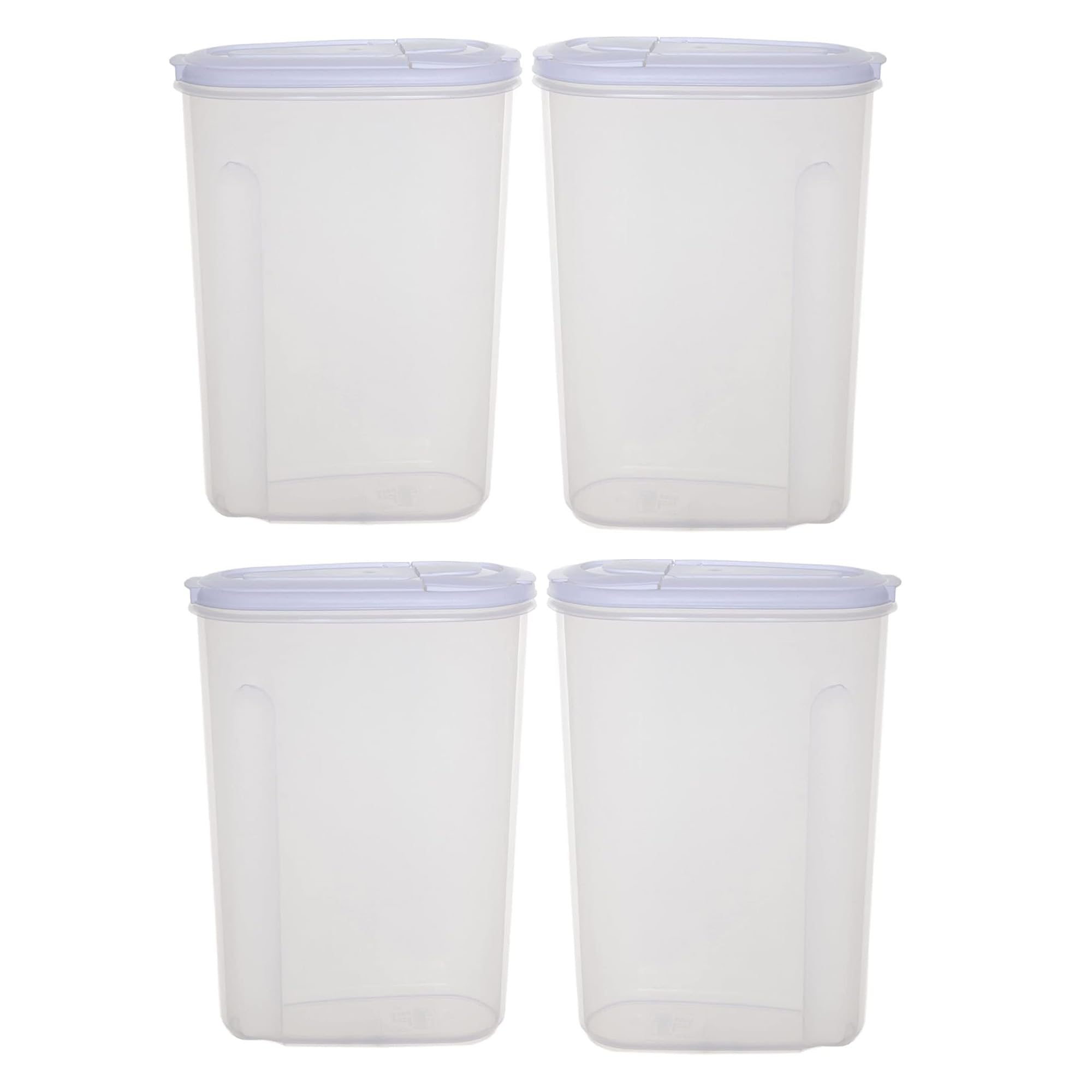 Star Supplies Clear Air Tight Kitchen Cereal Food Containers 3L Or 5L Ideal For Rice, Paste & Dry Foods Complete With Lid (5 Litres – 2 Containers)