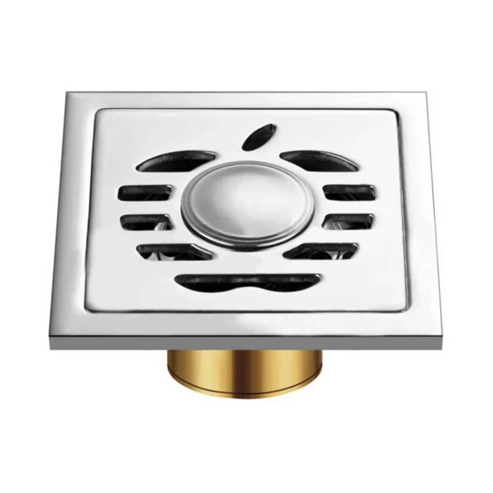 Drain de sol de douche carré en acier inoxydable avec couvercle amovible