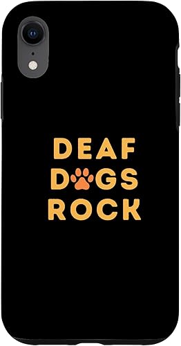 Deaf Dogs Rock I Love My Deaf Dog Case for iPhone XR