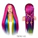 Produktbild Luckhome Damen Perücke Frauen Lang Haar Wig Für Karneval Oder Cosplay Party, Fasching Kostüm Ombre Haarteil Buntes Haar, Das Übungs Ausbildungs Hauptmannequin Frisur Anredet Perrücke B