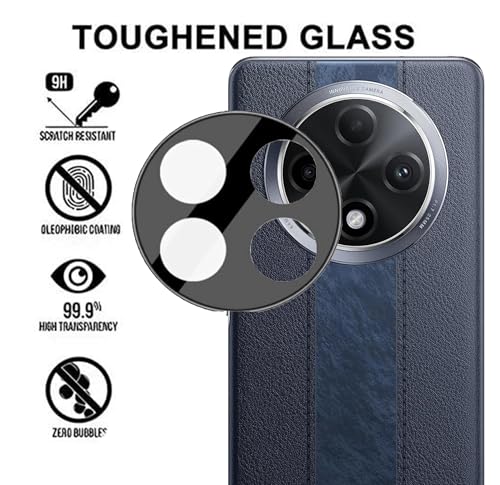 Image of ZARALA Glass Camera Lens Protector For OPPO F27 Pro Camera Glass Guard Camrera Protector for OPPO F27 Pro Plus, Lens Protector [9H Hardness] [6D Lens Protector ] [Easy Installation] Black