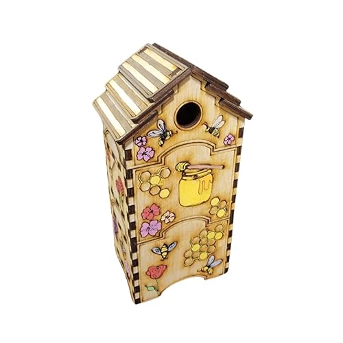 DIY Wooden Bee House Kit, 2.44 x 1.77 x 5.31