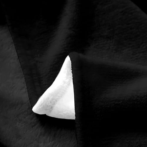 Miniatura 5 de Manta de forro polar con diseño de cachorro francés para cama de niños y niñas, manta mullida de bulldog blanco y negro para todas las estaciones,