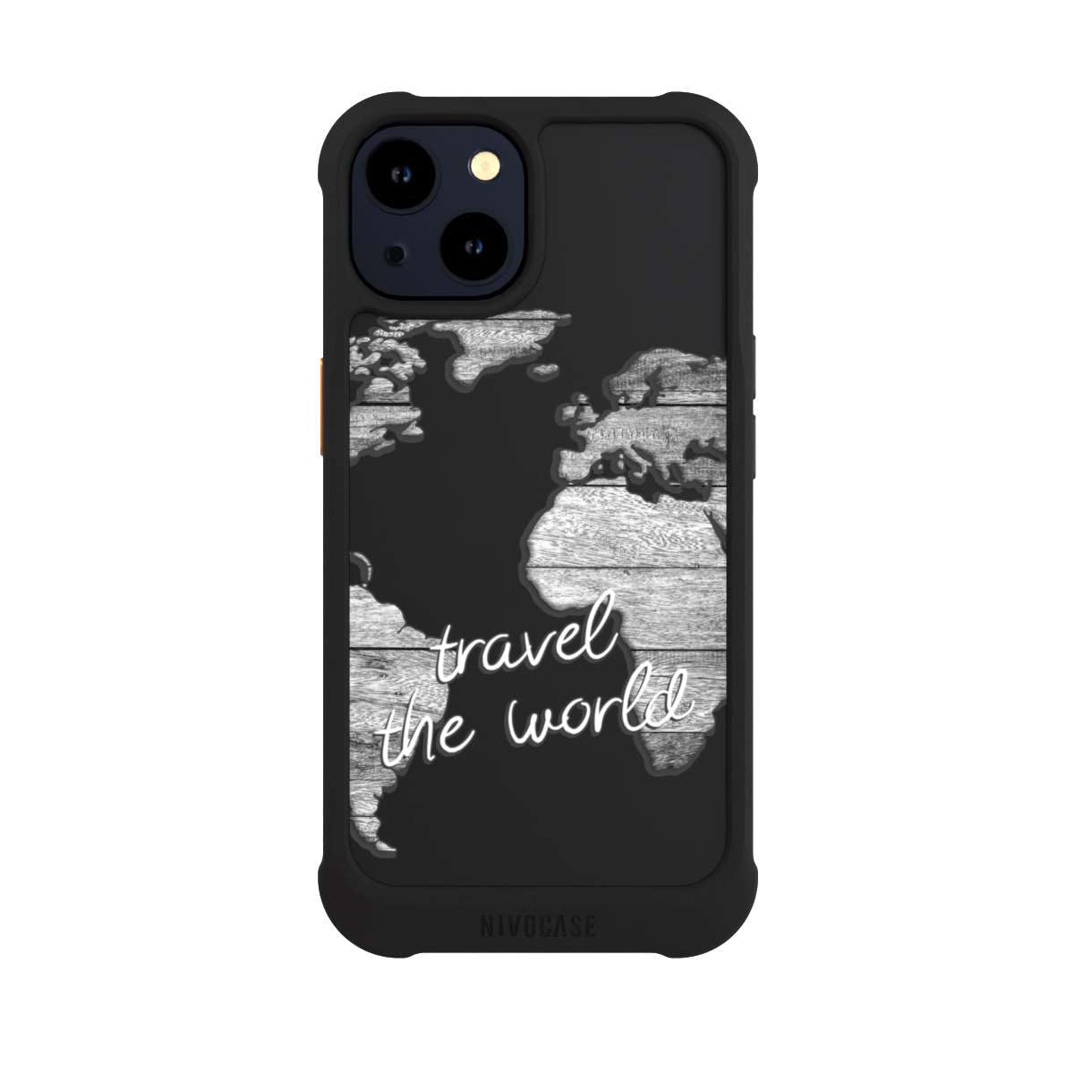 Custodia per Apple iPhone 14 Viaggio Trasparente Mappa