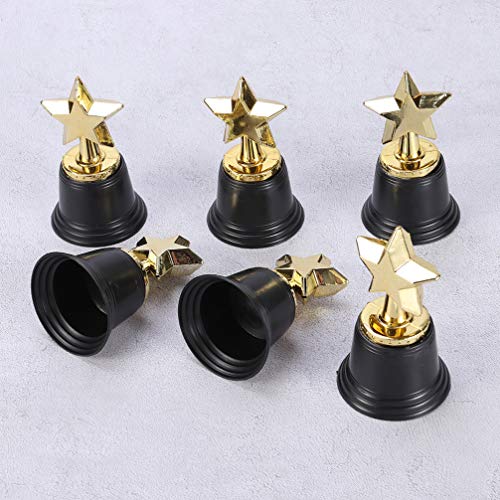 PATKAW Troféu De Estrela De 12 Peças Prêmios Troféu De Ouro De Plástico Recompensa Competições Vence