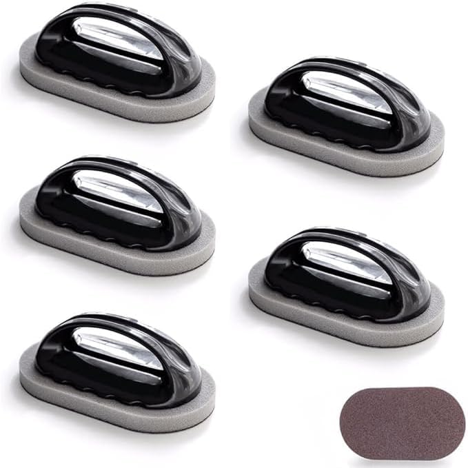 Miniatura 1 de Cepillo de esponja mágica con mango, esponja con mango, cepillo de esponja mágica Nano Emery, estropajo, limpiador de ollas, herramienta limpiadora