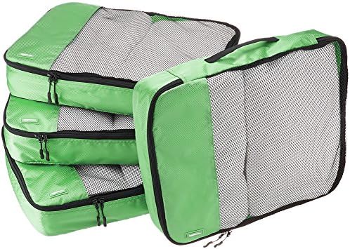 Amazon Basics Packing Cubes - Slim (4-Piece Set), Gray