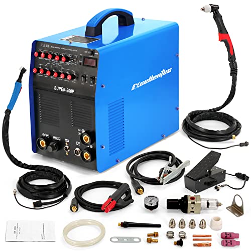 200 Amp Multi-functional Plasma Cutter AC DC TIG SUPER-200P Welding Machine With Cutting Function 4 in 1 Multi-Process AC TIG/DC TIG/MMA/CUT Welder
