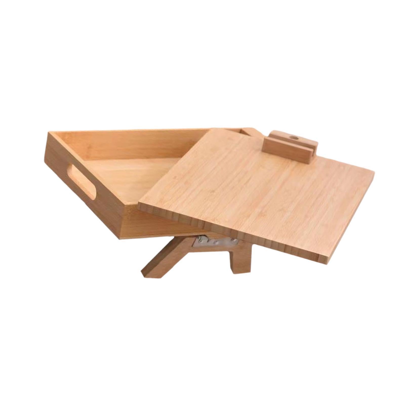 Plateau de lit avec poignées, Installation Facile, Fixation par Clip sur l'accoudoir. Savourez Vos Repas au lit grâce à ce Plateau à la Robuste et élégant. Son