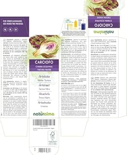 Carciofo (Cynara scolymus) foglie Tintura Madre analcoolica Naturalma - Estratto liquido gocce 120 ml - Integratore alimentare - Vegano
