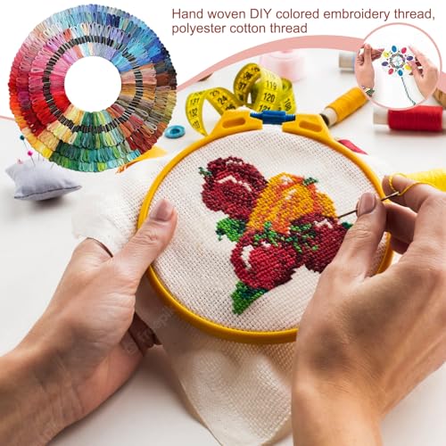 Fil à broder en coton doux pour patchwork | Lot de 100 écheveaux de qualité supérieure
