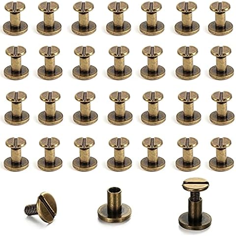 Tornillos de Reparación de Cuero Remache 100pz Cover