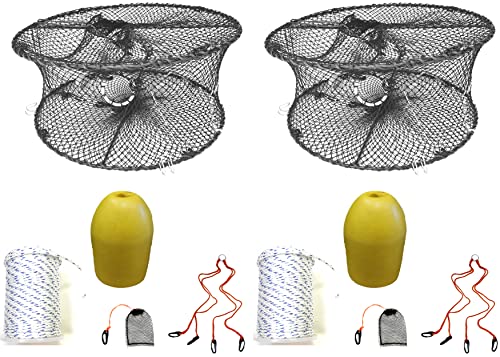 2-Pack of KUFA Sports Foldable Prawn Trap (Stretched Mesh Size:1-3/4