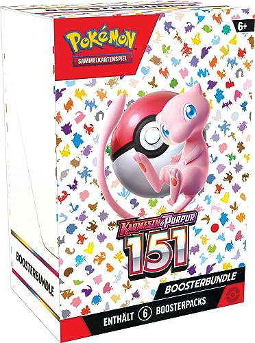 Pokémon-Sammelkartenspiel: Boosterbundle Karmesin &amp; Purpur – 151 (6 Boosterpacks)