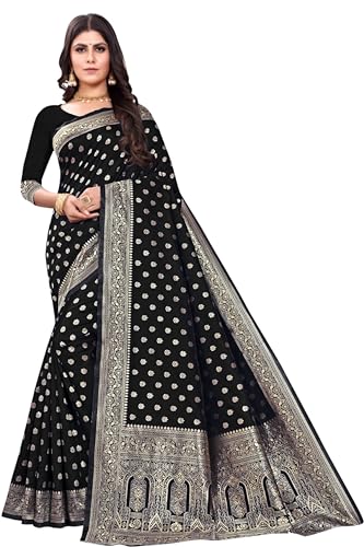 Image of C J Enterprise Women's Pure Kanjivaram Silk Saree Soft Design With Blouse Piece For Wedding (Pari124-51)