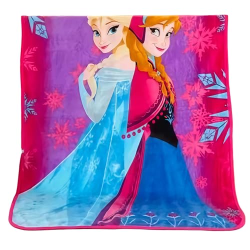 Cartoon Supey Soft and Warm Blanket Specially Designed for Children.It Measures 55 inches by 40 inches.It is Suitable for Placing on Sofas and Chairs and can be Used in The Living Room (Frozen)