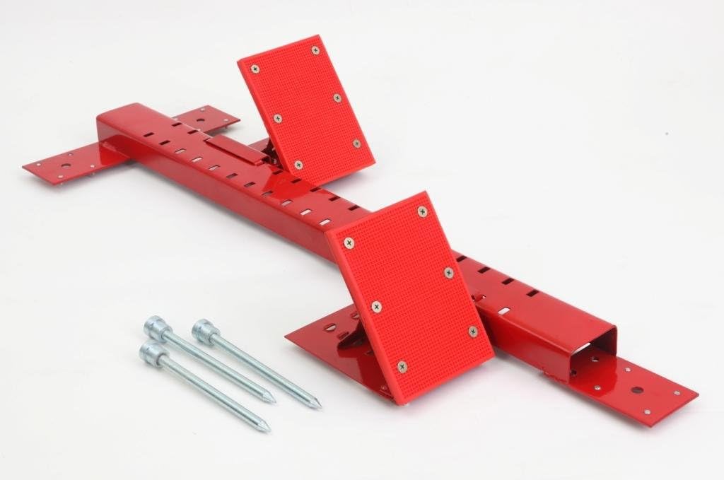 TNC Sports International Olympic Block, Heavy-duty Steel and Rubber, Red-picture-48