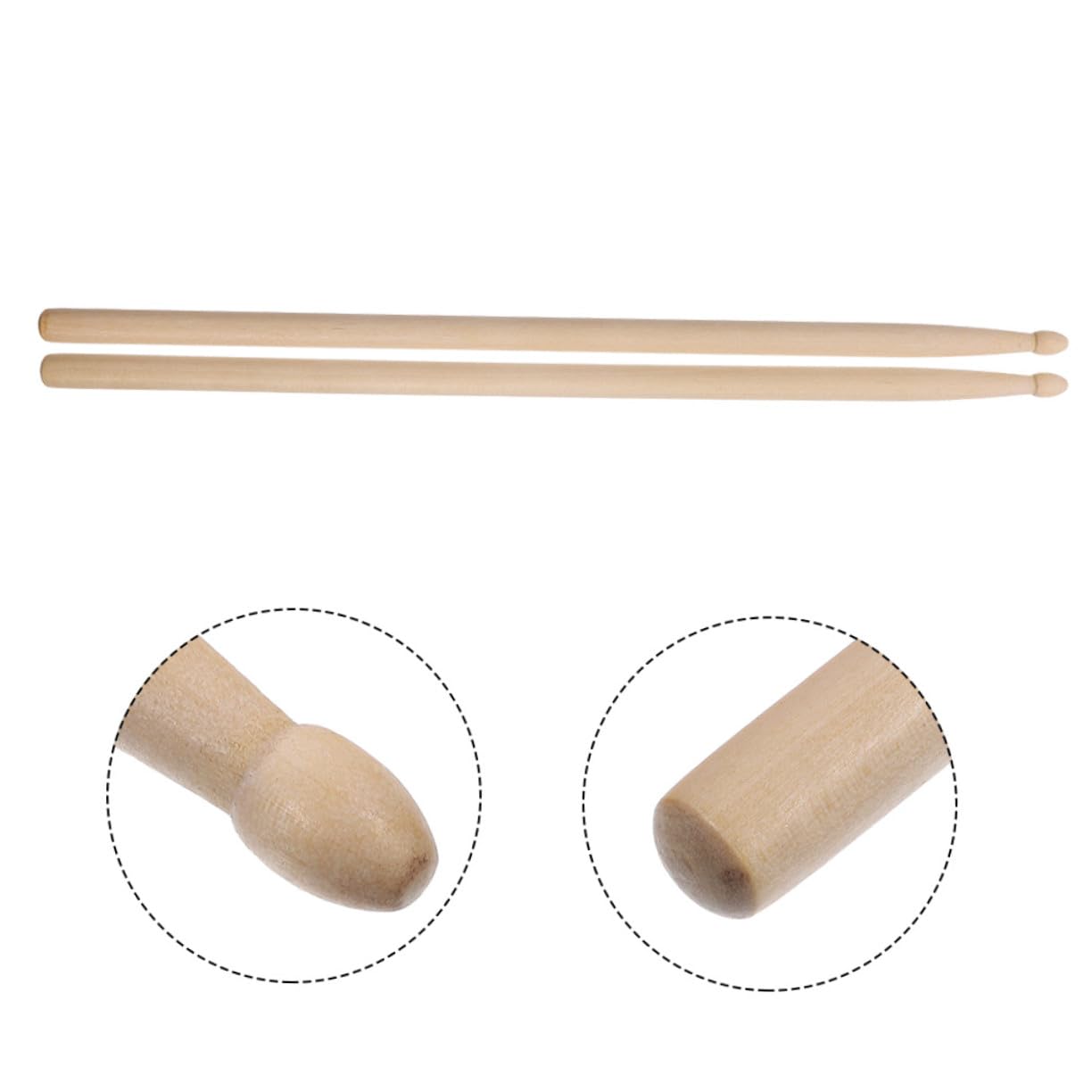 12paia Bacchette in Legno per Batteria Accessori per Strumenti Musicali per Percussioni Jazz Rock e Lezioni di Batteria