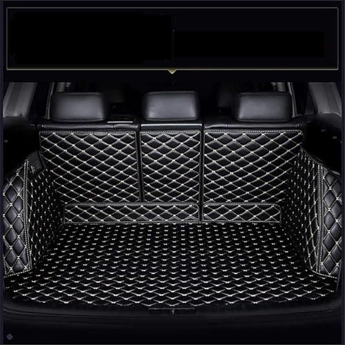 SHENYYDR Coche Cobertura Completa Cuero Alfombrillas Maletero para Mazda CX-5 2012-2016,AntiarañAzos Impermeable Protector Accesorios Interior Coche,A-Blackbeige