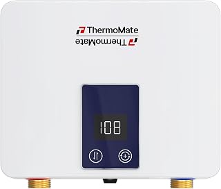 Tankless Water Heater Electric 120V, ThermoMate 3500W Small On Demand Instant Hot Water Heater with Temperature Display for Kitchen Bathroom Sink Faucet, ETL Certified