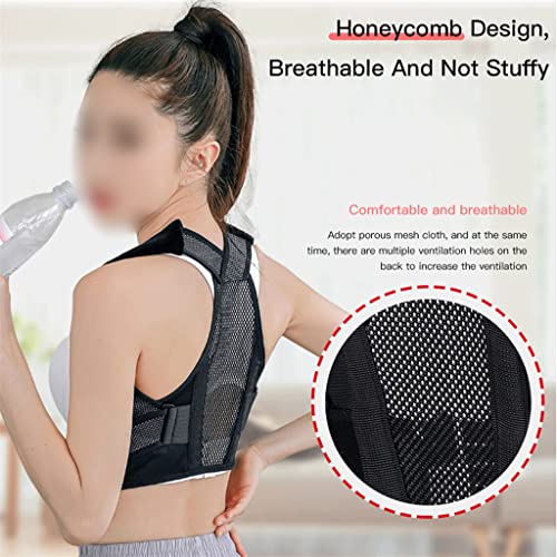 Men Women Back Posture Correction Belt Lumbar Braces Light Breathable Back Support Bandage(M code)