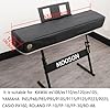 Best Keyboard Dust Cover for 88 Key-keyboard- keep your piano clean 20 Mooson Keyboard Piano Cover Digital Piano Dust Covers Luxury Soft and Premium Surface Thickening Electronic Organ Covering Keyboard Update Encasement (Black) #1