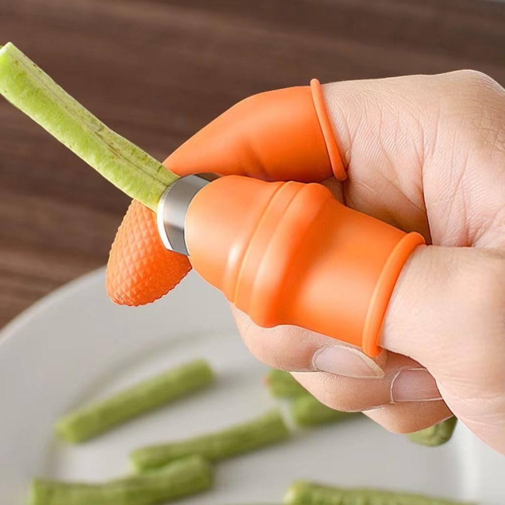 6Pcs Silicone Vegetable Fruit Picking Reusable Harvest Tools,Durable Multi-Function Bean Picker for Garden for Men
