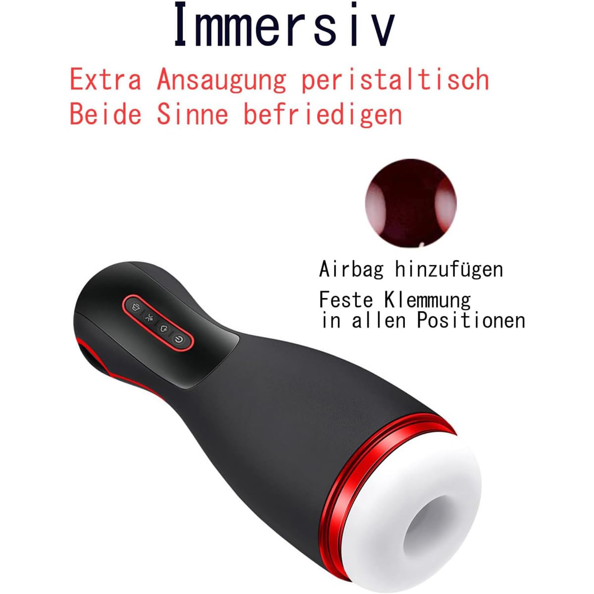 Elektrischer Masturbator Cup mit Squeeze, Elektrischer automatischer Masturbator Cup Sexspielzeug für Männer Stimulator mit Mehreren Frequenzen Blowjob Machine Simulator,Masturbator Tasse Heizung