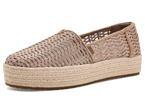 Image of TOMS Women's Valencia Platform Espadrille, Textile Upper, OrthoLite Insole