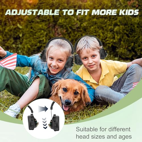Freeice Noise Cancelling Headphones for Kids, Toddlers, Teens Boys Ages 1-12, Dinosaur Design Ear Hearing Protection Sound Proof Safety Earmuffs for Concerts, Monster Trucks, Sensitive Ears (Black) by Freeice - Image 4
