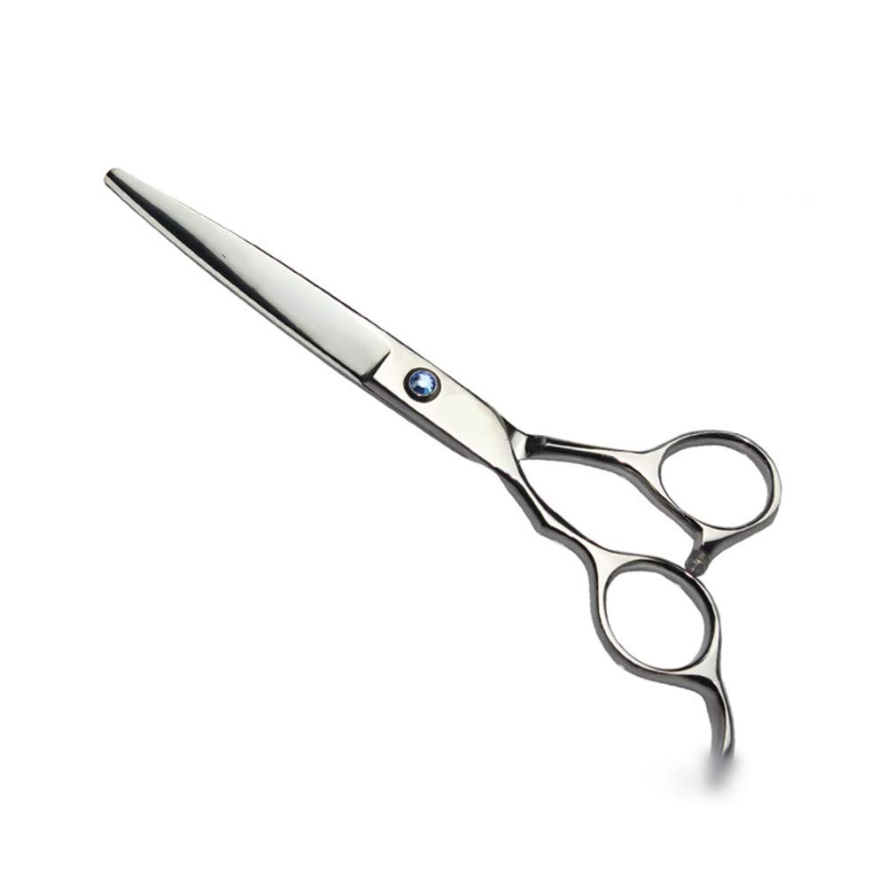 CrEev Professionelles 6-Zoll-Friseurscheren-Set für die Linke Hand, dünnes Haarschnitt-Set, korrosionsbeständig, rostbeständig, (Farbe: Silber) (Silber B)
