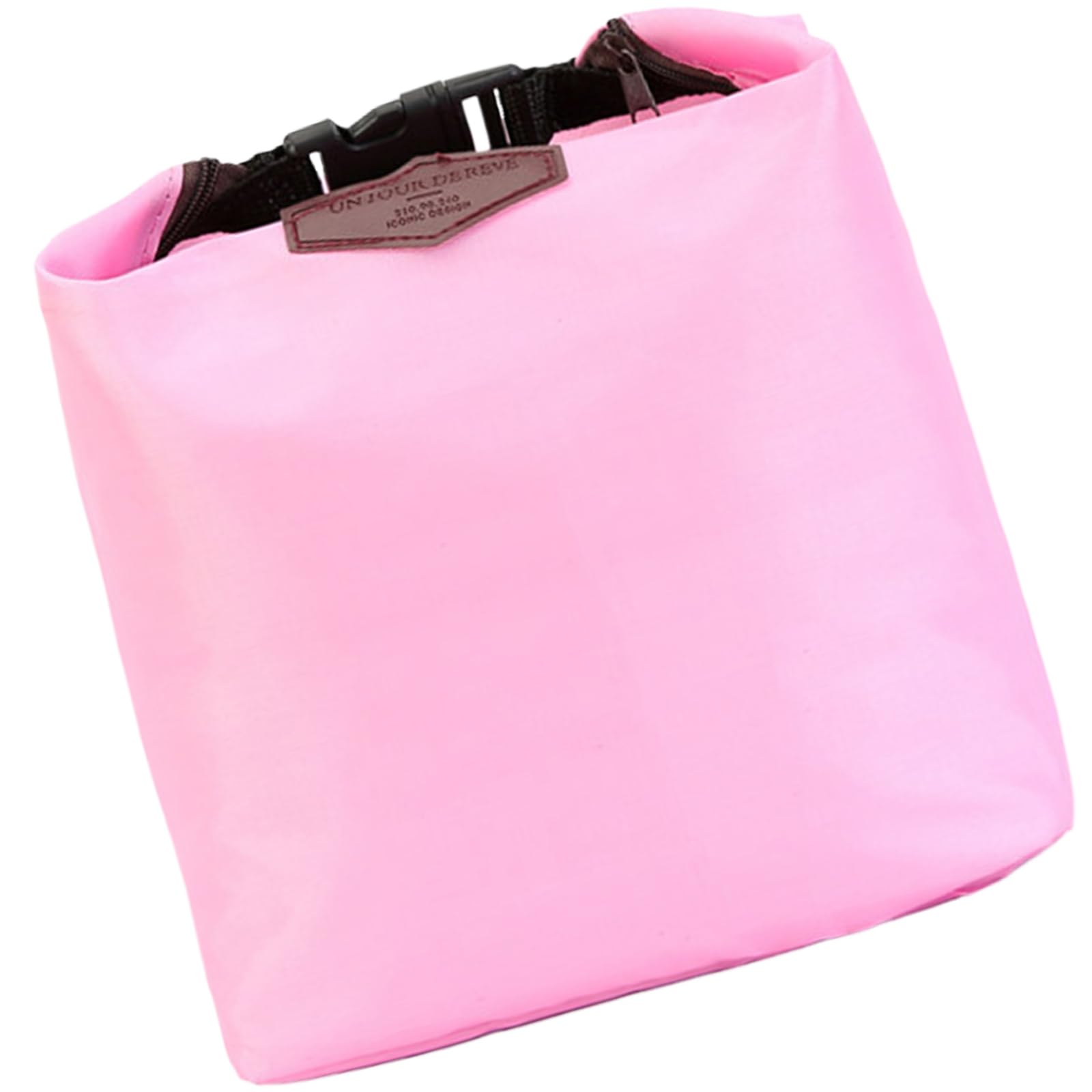 Jebyltd Pink Compact Insulated Lunch Bag Waterproof Nylon Small Cool Bag Portable Food Container Bag For Work School Outdoor Picnics