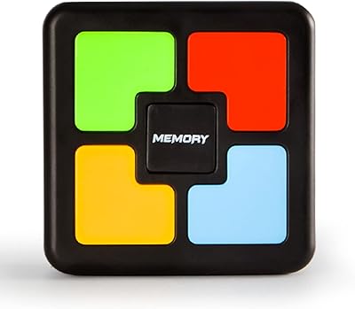 lifcasual Jogo de treinamento de memória eletrônica com luzes e música Repita a cor Jogos de quebra-cabeça infantis para meninos e meninas  