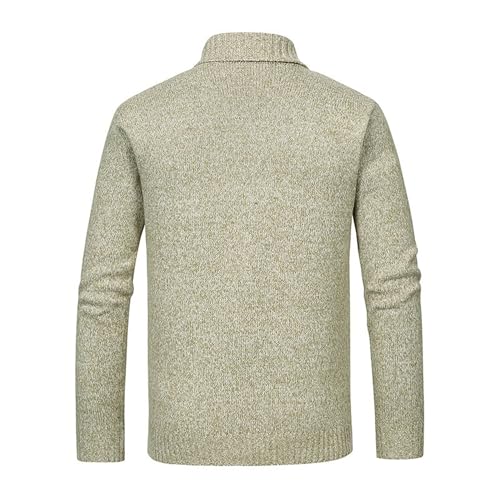 JEKE-DG Men's Double Breasted Slim Fit Solid Sweater Knitted Shawl Collar Casual Sweater Button Long Sleeve Solid Sweaters2
