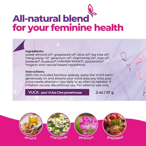 Vulva Balm All-in-One Alívio orgânico calmante - 11 produtos botânicos com calêndula, sem mentol - A