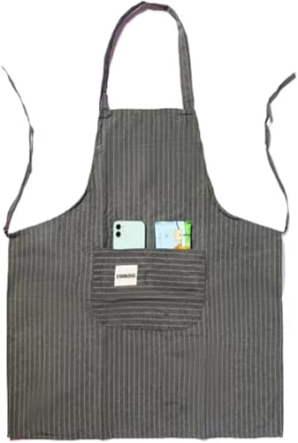 LCUQOTI Paquete de 2 delantales para mujer con 2 bolsillos, delantales para cocinar en la cocina, delantales para hornear en casa, jardinería,