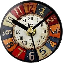 Magnetic Fridge Clock Retro Antique Refrigerator Magnets Sticker Wall Clock Message Stickers for Locker Hotel Whiteboard Office