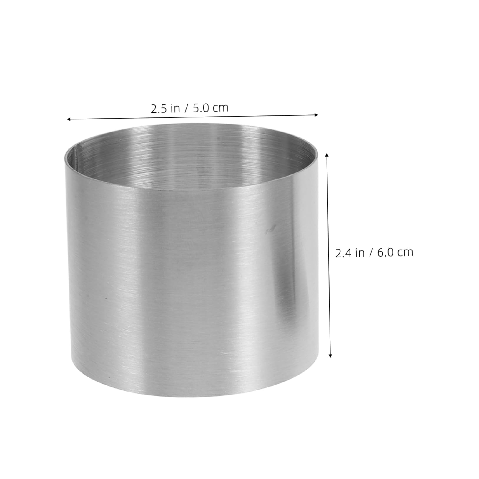 KICHOUSE Round Stainless Steel Cake Ring Mold Elegant Dessert Mousse Molds for Western Cuisine Plating Multipurpose Cooking Rings for Professional Presentation