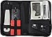 Produktbild Faconet® Netzwerk Werkzeug-Set, Tasche für professionelle Kabel-Verlegung inkl. Netzwerk Kabel Tester, Anlegewerkzeug, Abisolierer, Crimpzange und Anleitung